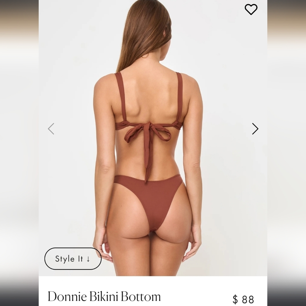 L*Space Brown Bikini Bottom